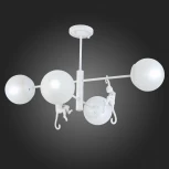 Потолочная люстра на штанге Evoluce Tenato SLE115102-04 (220V, шарики, животные, молекулы)