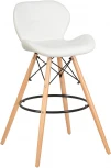 Стул барный BUTTERFLY BAR (ножки светлый бук, цвет белый)