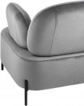 Кресло Stool Group Кэнди с подлокотниками велюр серый УТ000035878