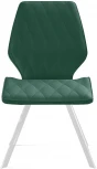 Стул 243 B10 GREEN поворотный/ ножки белые Dikline 00-00062085