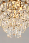 Подвесная люстра каскадная Aployt Gerta APL.725.13.13 (220V, хрусталь, на цепи)