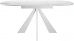 Стол DikLine SKK110 Керамика Белый мрамор/подстолье белое/опоры белые (2 уп.) 00-00070099