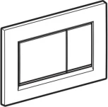 Кнопка смыва Geberit Sigma 30 115.883.14.1 черный матовый / хром глянцевый