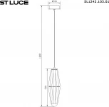 Подвесной светильник ST Luce Ciara SL1242.103.01 Хром/Дымчатый G9 1*5W (220V, на проводе)