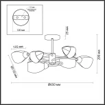 Потолочная люстра Lumion Romeo 4561/6C