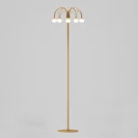 Торшер светодиодный с выключателем шарики Eurosvet Ragno 90194 золото (a070273) (регулировка яркости, 220V, шарики)