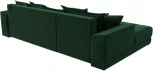Диван угловой НордСтар левый угол (Зеленый/Велюр) Лига Диванов арт.121108L