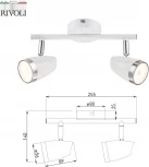 Спот на штанге Rivoli Kelly 6155-702