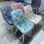 Обеденный стул M-City MONACO UF910-08 PINK, велюр/капучино каркас