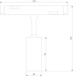 Трековый светильник магнитный 5W 4200K Cantors (латунь) Elektrostandard Slim Magnetic 85036/01