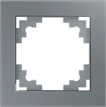 Рамка на 1 пост (серебро) Stekker Катрин 39531