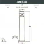 Наземный фонарь Fumagalli Ester DS1.564.000.LXD1L (220V, IP55)