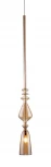 Подвесной светильник Crystal Lux New SP1 B AMBER (220V, на проводе, бокалы)