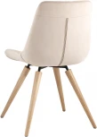 Стул Stool Group Флекс на деревянных ножках велюр бежевый УТ000035936