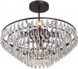 Потолочная люстра на штанге Vitaluce V5352-1/5PL, 5xE14 макс. 40Вт (220V, хрусталь)