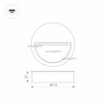 Встраиваемый точечный светильник Arlight LTD-TRAIL 029962 (LED, 220V, круглые, IP65)