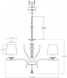 Подвесная люстра Moderli Silvestor V2551-5P (220V, на цепи)
