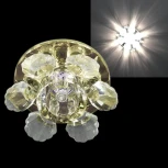 Встраиваемый точечный светильник Sneha 2022/B G9 CR+YL (220V, круглые)