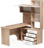 Компьютерный стол Woodville КСТ-14П правый дуб сонома / белый 285122