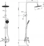 Душевая стойка Iddis Male MALSB3Fi06