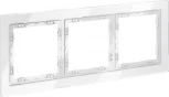 Рамка на 3 поста (белый, стекло) Voltum S70 VLS110301