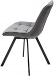 Стул CORN 360 град. поворот. G062-40 серый, велюр/ черный каркас, М-City