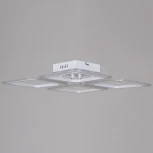 Потолочная люстра на штанге светодиодная с пультом  и ночным режимом Reluce 09838-0.3-04 WH (Умный дом) (220V)