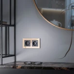 Розетка с заземлением и шторками (hammer черный) Werkel W1271108 (a052052)