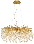 Подвесная люстра Lussole Mesa LSP-8851 (220V, хрусталь, на тросе, ветки)