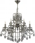 Подвесная люстра Dio D'Arte Alessandria Nickel E 1.1.6.601 N (220V, хрусталь, подвески, на цепи, подсвечник, свеча)