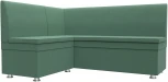 Диван кухонный угловой Уют левый угол (Зеленый/Рогожка) Лига Диванов арт.125825L