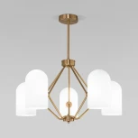 Потолочная люстра на штанге Eurosvet Bambola 60157/5 латунь (220V)