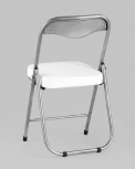 Стул складной Stool Group ДЖОН металлик, белый УТ000008059