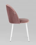 Стул велюр пыльно-розовый белые ножки Stool Group УТ000025582