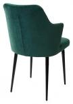 Стул M-City HERMAN ЗЕЛЕНЫЙ #19, велюр / черный каркас