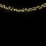 Гирлянда "Снежные Шарики" 2м Тепло-Белая 24В, 128LED, Провод Белый ПВХ, IP20