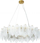 Подвесная люстра Arte Lamp Evie A4052SP-12SG (220V, на тросе, листья)