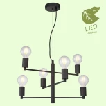 Подвесная люстра Lussole Lgo Huron GRLSP-8156 (220V, на тросе, IP21)