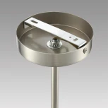 Потолочная люстра на штанге Lumion Latti 8262/6C металл/текстиль, никель/серый E14 6*40W 220V