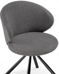 Стул Woodville на металлокаркасе Solomon крутящийся gray / black 15601