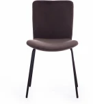 Стул GILLIAN (mod. 0137017-NI) металл/вельвет, 45х52,5х78 см, серо-коричневый S108 (84 Brown)/черный Tetchair 15509
