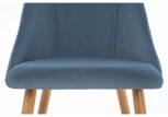 Стул на металлокаркасе morgan blue / wood
