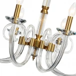 Подвесная люстра Stilfort Glass 1050/03/10P (220V, хрусталь, на цепи, свеча)