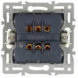 Механизм выключателя одноклавишный перекрёстный SWT-MKX1-PL-GR (250V, 16A) (Arlight) 043720