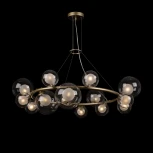 Подвесная люстра Freya Duo FR5139PL-14MG (220V, на тросе, шарики, молекулы)