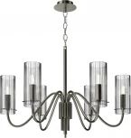 Подвесная люстра ST Luce SL2005 SL2005.103.06 никиль/прозрачный E14 6*40W (220V, на цепи)