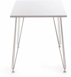 Стол STAR ЛДСП/металл, 110х70х75 см, белый топ/белые ножки Tetchair 19240