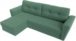 Диван угловой Амстердам Лайт левый угол (Зеленый/Рогожка) Лига Диванов арт.121171L