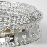 Подвесная люстра Lussole Napa LSP-7267 (LED, 220V, хрусталь, на тросе, круглые)