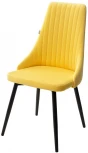 Стул Руссо Premier 16 Желтый, велюр / черный каркас